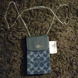 Coach Signature Phone Crossbody